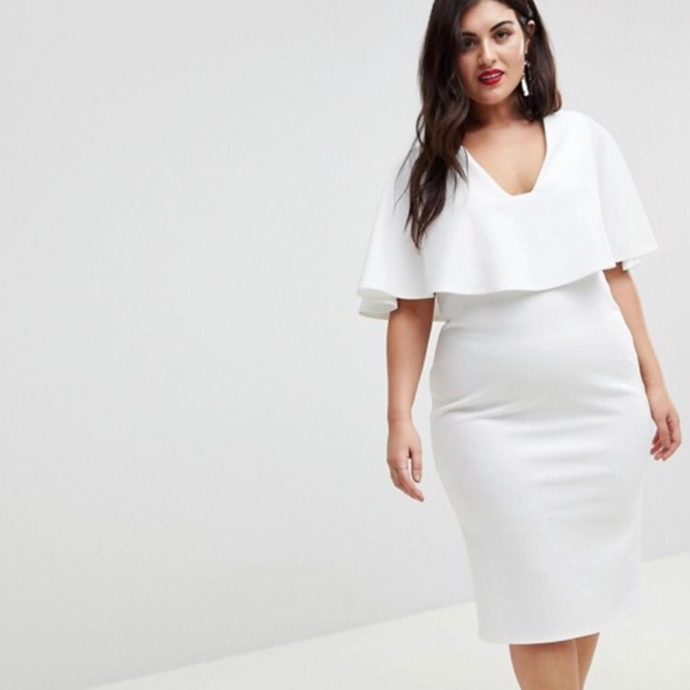 NWT Asos Curve White Dress